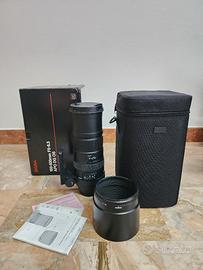 Sigma 150‑500mm f/5-6.3 DG OS HSM – Attacco Canon