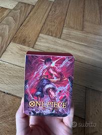 One Piece Deck Box Luffy rosso