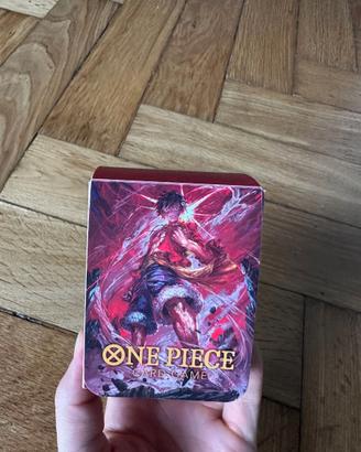 One Piece Deck Box Luffy rosso