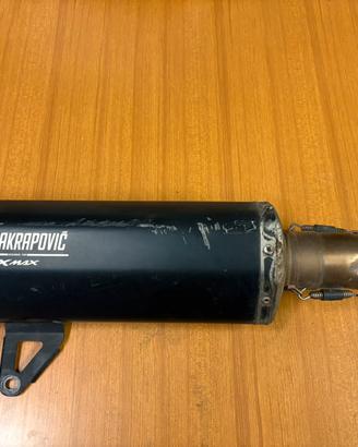 Terminale Scarico Akrapovic XMAX 125 Nero2017-2021