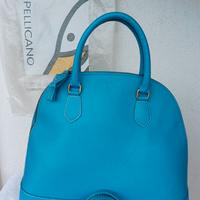 BORSA Tote - PELLICANO - Vera Pelle - NUOVA