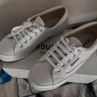 Scarpe superga Block bianche