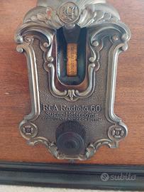 RCA RADIOLA 60 SUPER HETERODYNE radio  no  elmetto