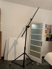 Muraro Giraffa Small Boom Super Alto stativo ruote