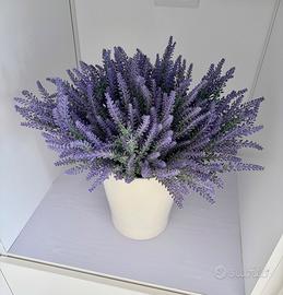 Lavanda finta con vaso NUOVA