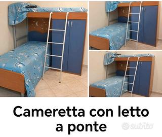Cameretta con letto a ponte