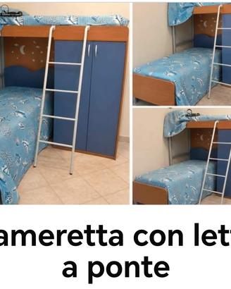 Cameretta con letto a ponte