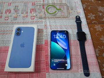 iPhone 16plus + apple watch se 2'generazione
