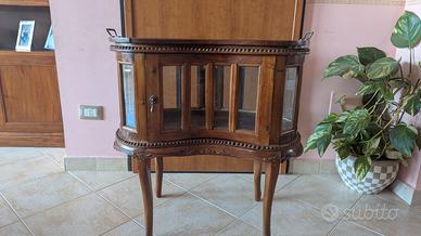 Mobile bar legno con vassoio