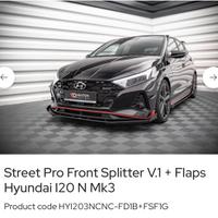 Front Splitter V.1 + Flaps (HYUNDAI I20N) MD