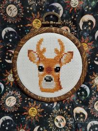 quadro telaio con cervo 