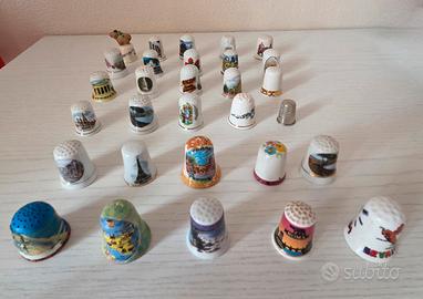 Ditali in ceramica da collezione 30 pezzi nuovi 