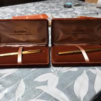 Coppia di penne Aurora in argento 925