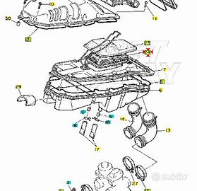 Guida filtro aria Yamaha XTZ Tenerè 600 2RW1445800