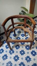 Poltrona a pozzetto anni 30
