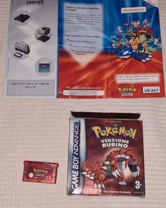 Pokemon rubino gameboy advance 