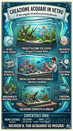 acquario artigianale su misura