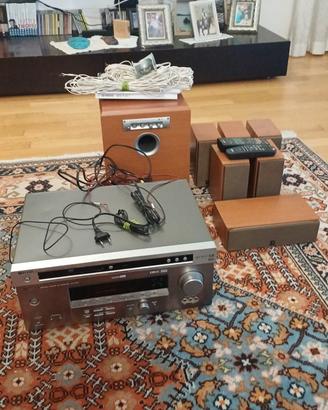 Sistema Home Theater Yamaha 6.1 (Ampli RX-V457 + D