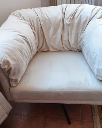 2 Poltrone Velluto Girevoli Come Nuove

