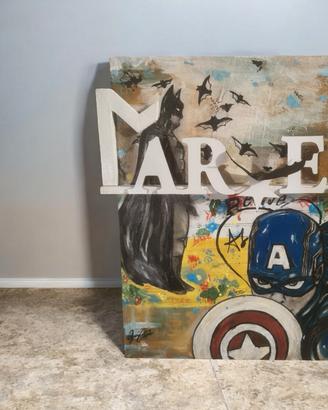 quadro Marvel dipinto su tela collezione pittura 