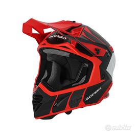 Casco Acerbis X-Track nero rosso TG-XS