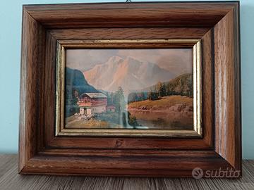 Quadretto con cornice in legno 