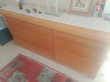 Cassettiera in legno