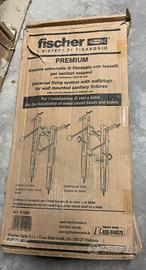 Sistema fissaggio tasselli sanitari sospesi