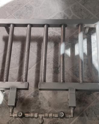 braciere fornello  a gas in  acciaio inox 