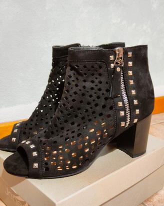 scarpe nere con tacco aperte janessa taglia 37