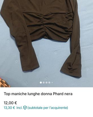 Topo maniche lunghe Phard nero