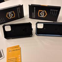 Custodia iphone 12 / 12 pro nera e blu