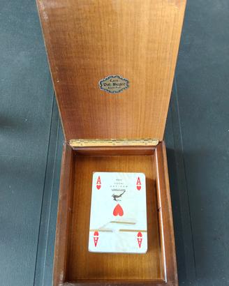 Scatola portacarte legno Dal Negro + Carte Modiano