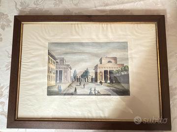 Quadro Veduta Barriera Porta Orientale in Milano