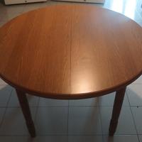 Tavolo apribile vintage in rovere