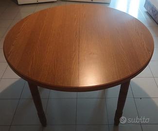 Tavolo apribile vintage in rovere