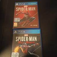 lotto spiderman PS4 e spiderman Miles morales PS4