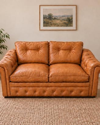 Divano letto in pelle 
