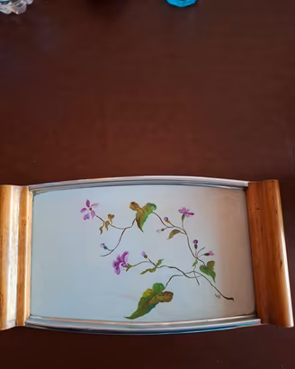 Vassoio vintage dipinto a mano