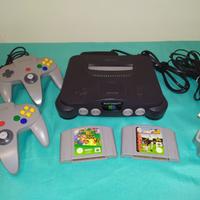 NINTENDO 64 + 2 JOYPAD + 2 GIOCHI + ACCESSORI