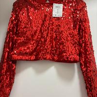 Maglia paillettes tg. M nuova