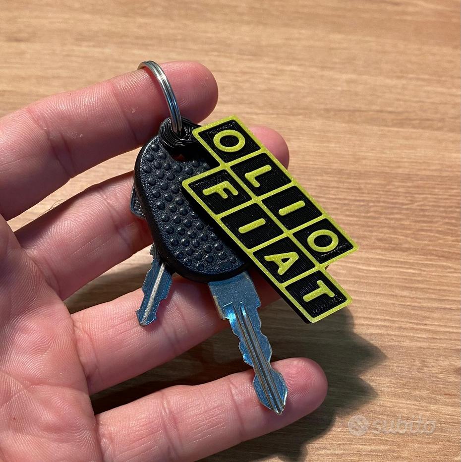 Accessori Fiat 500x Portachiavi Auto Fiat 500 - Ciondolo Metallo Universale Con Design Quadrifoglio Portachiavi Auto Donna