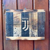 Juventus stampa su legno 20x15 cm.