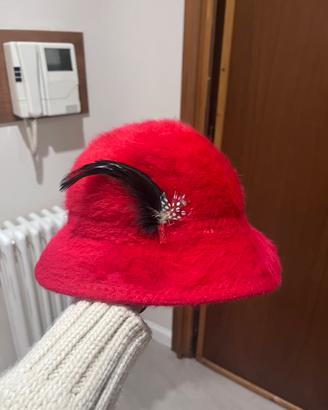 Cappello Kangol vintage anni ‘50 con piume