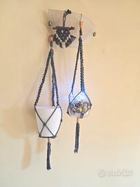 Portapiante macramè appeso sospeso  Arazzo macramè