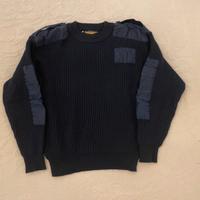 Maglione in lana blu uomo