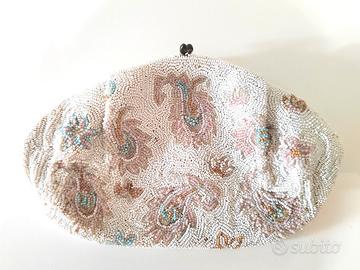 Borsa Clutch in Micro-Perline