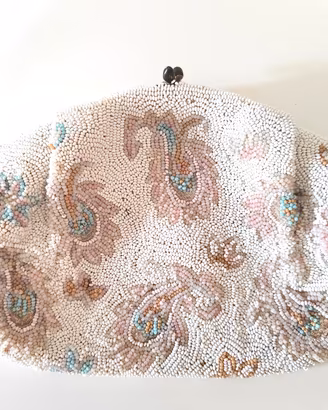 Borsa Clutch in Micro-Perline