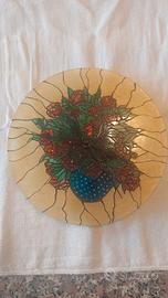 Orologio in vetro da parete artigianale