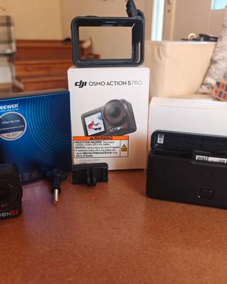 DJI Osmo Action 5 Pro (Pari al Nuovo) + 3 Batterie